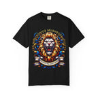 Unleash Lion's Mane T-shirt with whimsical frog design, heavyweight garment-dyed cotton, relaxed fit from Zen Nootropics