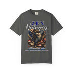 Vintage garment-dyed Eagle Graphic T-Shirt with bold eagle and flag design on front