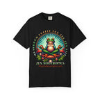 Feel The Zen Chilin Frog unisex graphic tee with vibrant frog design and relaxed fit