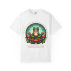Feel The Zen Chilin Frog graphic tee with bold frog illustration on heavyweight garment-dyed cotton