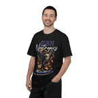 Garment-dyed eagle graphic t-shirt with vintage tattoo design and relaxed fit