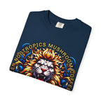 Unleash Lion's Mane T-shirt from Zen Nootropics with bold frog illustration, heavyweight garment-dyed cotton, and relaxed fit in multiple sizes
