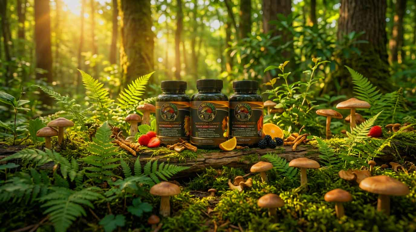 mushroom gummies in their natural habitat