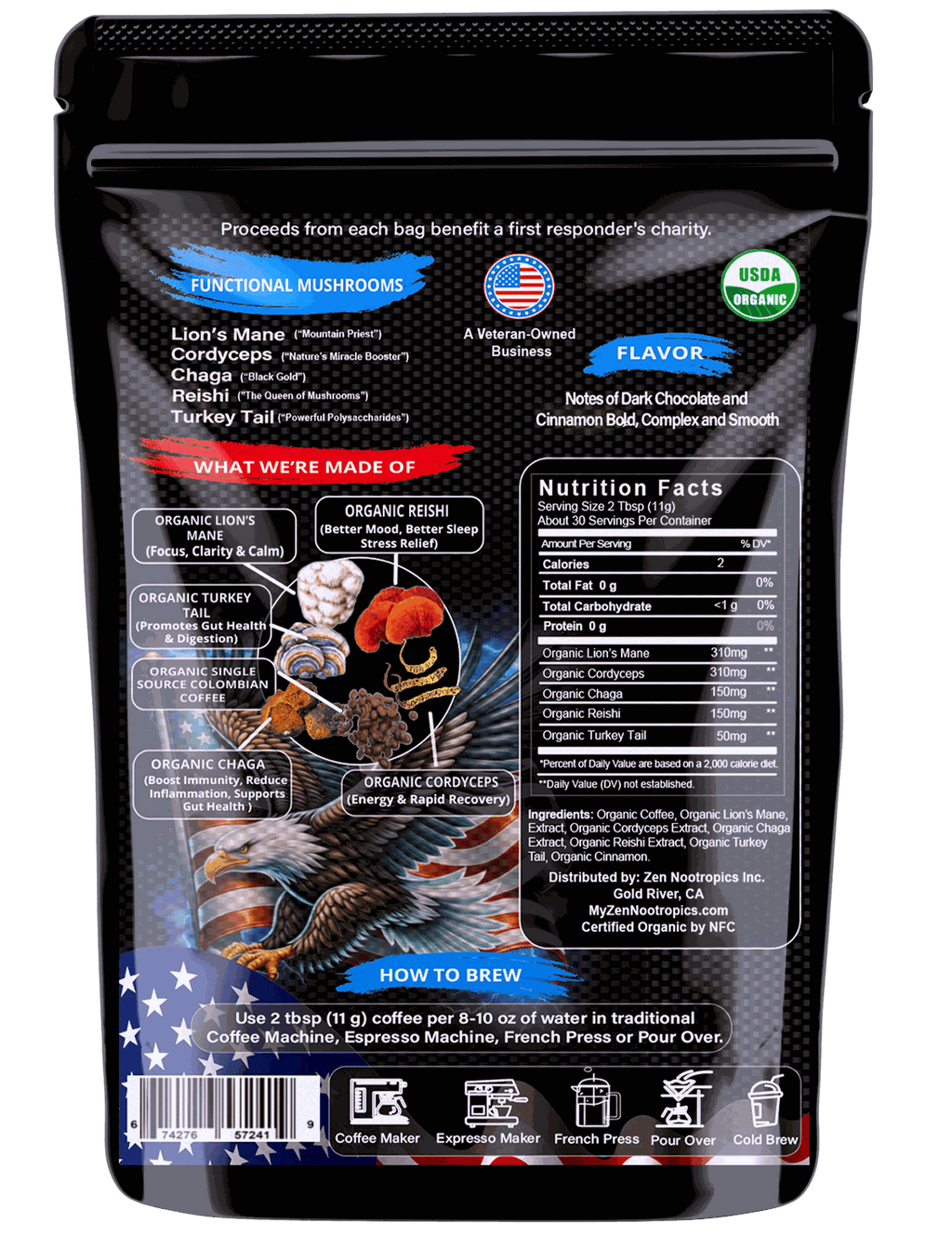 Mushroom Coffee First Responder's Edition