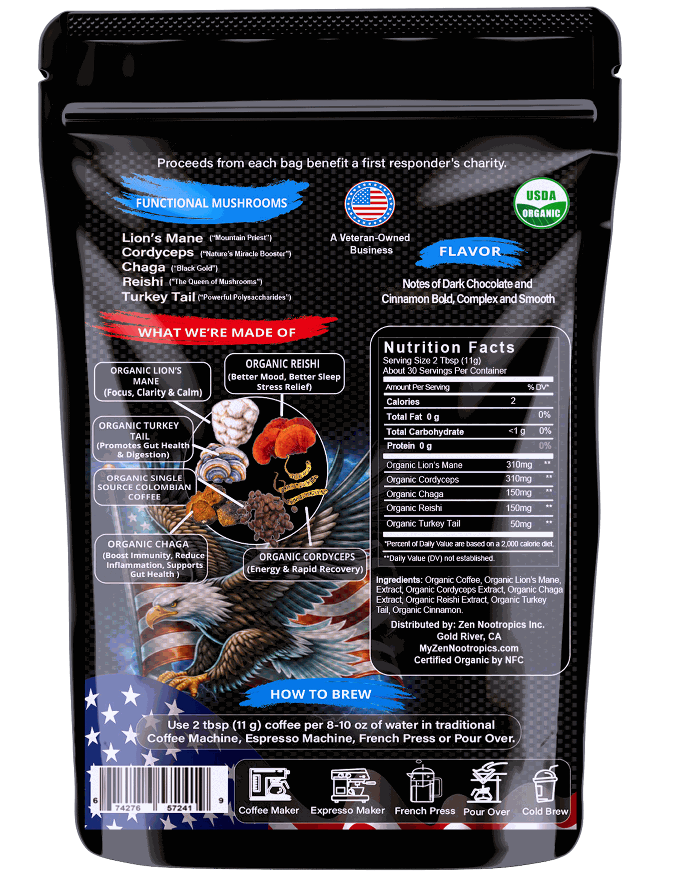 Mushroom Coffee First Responder's Edition