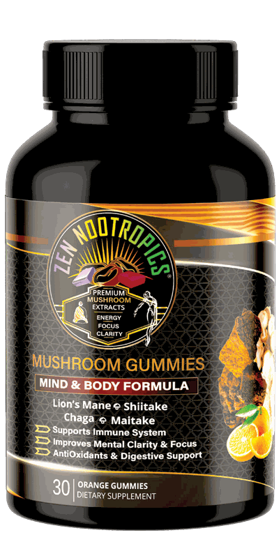 Functional Mushroom Gummies For Focus and Clarity - Zen Nootropics