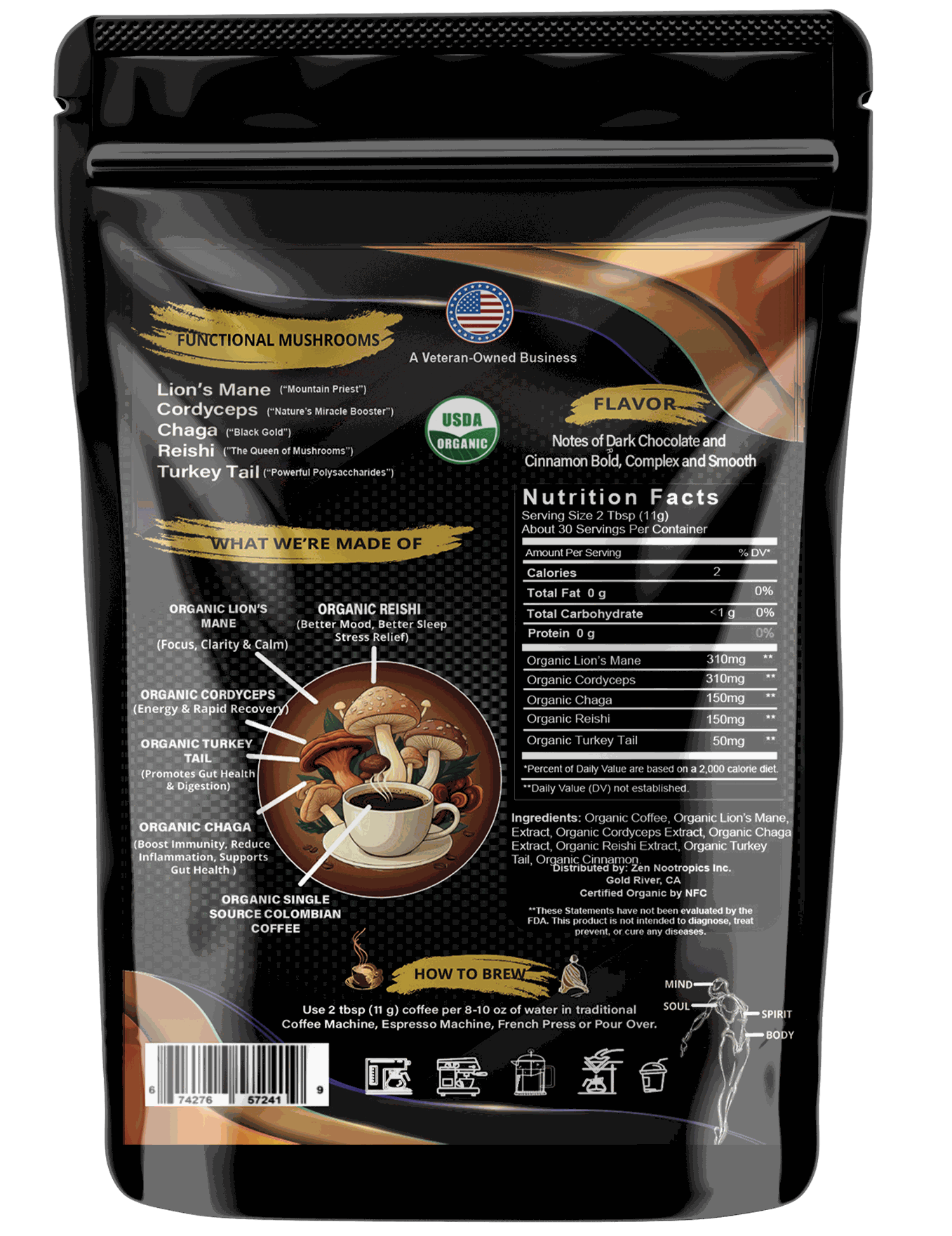 Mushroom Coffee for Energy, Focus & Clarity Secondary image