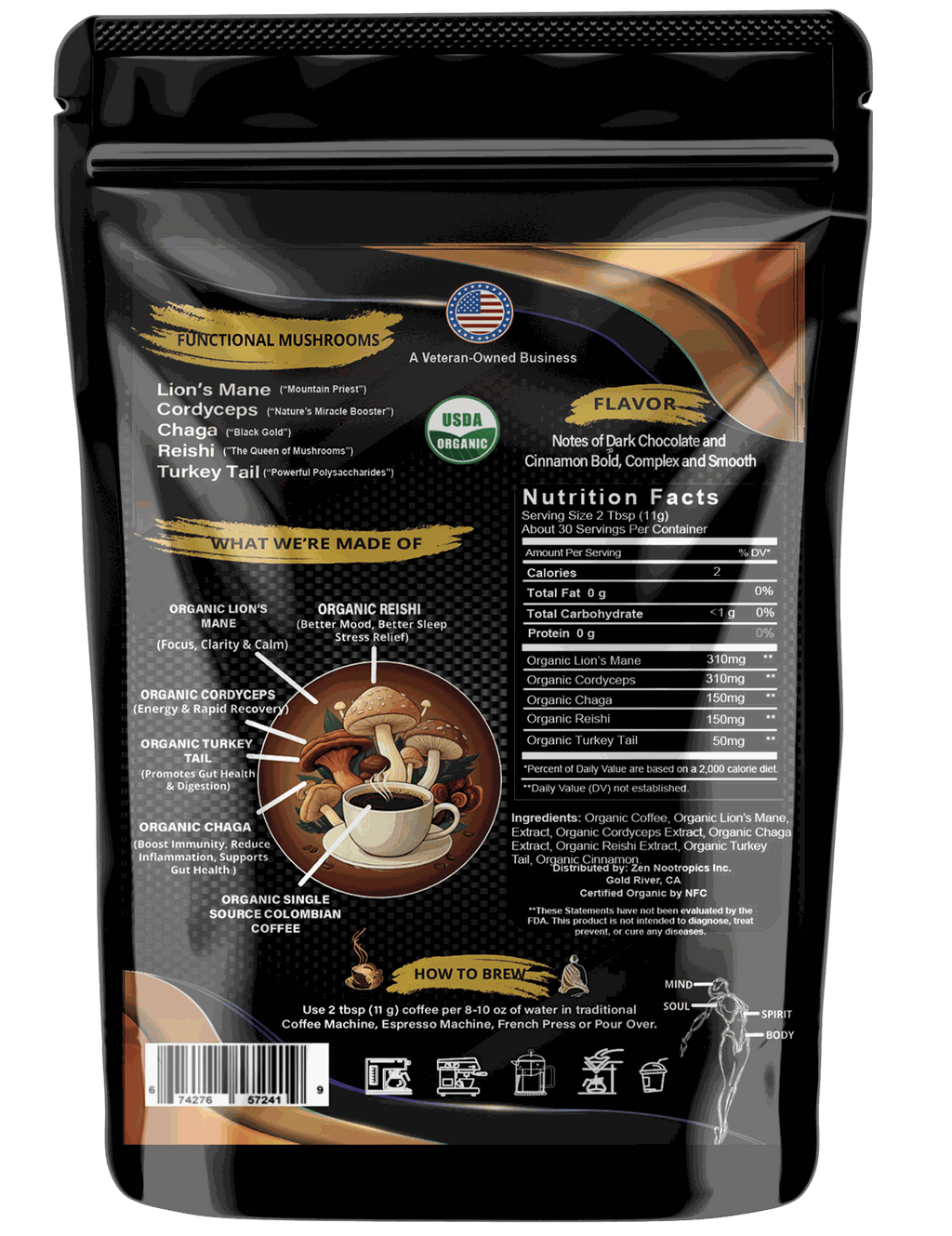 Mushroom Coffee for Energy, Focus & Clarity