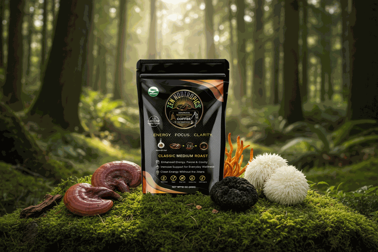 Mushroom Coffee for Energy, Focus & Clarity